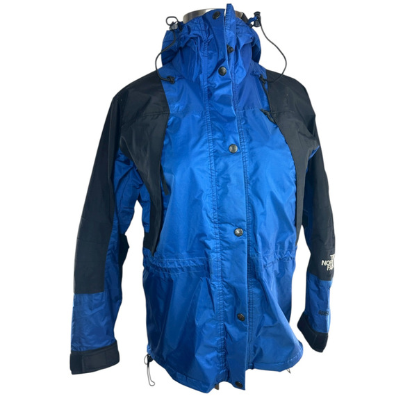 *Flawed The North Face GORE-TEX Blue Jacket Shell Women's Size Small Vintage Y2k - Picture 3 of 16